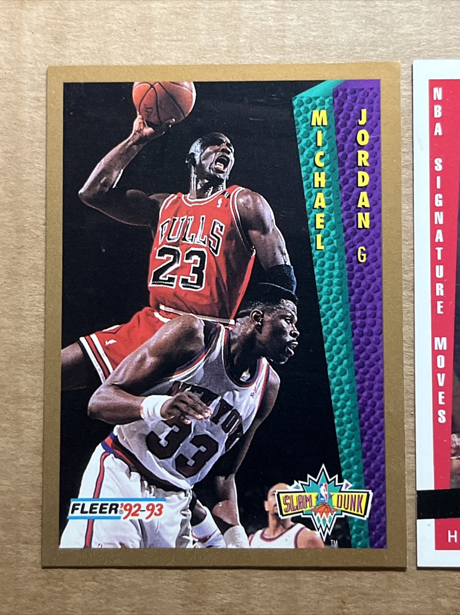 Michael Jordan 1992-93 Fleer Slam Dunk & Upper Deck Hang