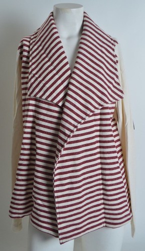NUEVA CON ETIQUETAS CHAQUETA DE MUJER ELEMENT UNDER THE STARS $50 M natural abierta rayas delanteras - Imagen 2 de 4