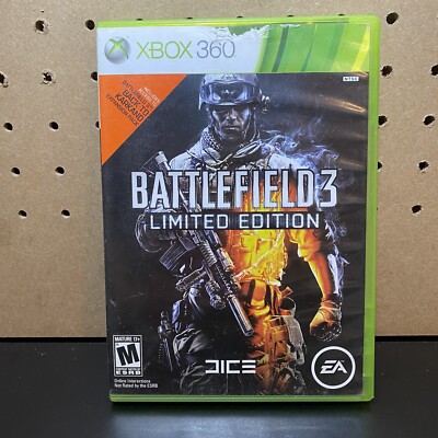 Battlefield 3 -- Limited Edition (Microsoft Xbox 360, 2011) 2 Disc - Tested