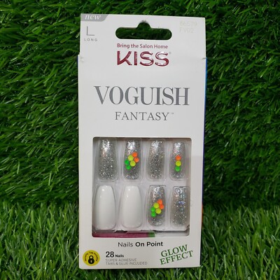 Kiss Voguish Fantasy Nails - Glow Effect - NAILS ON POINT - LONG