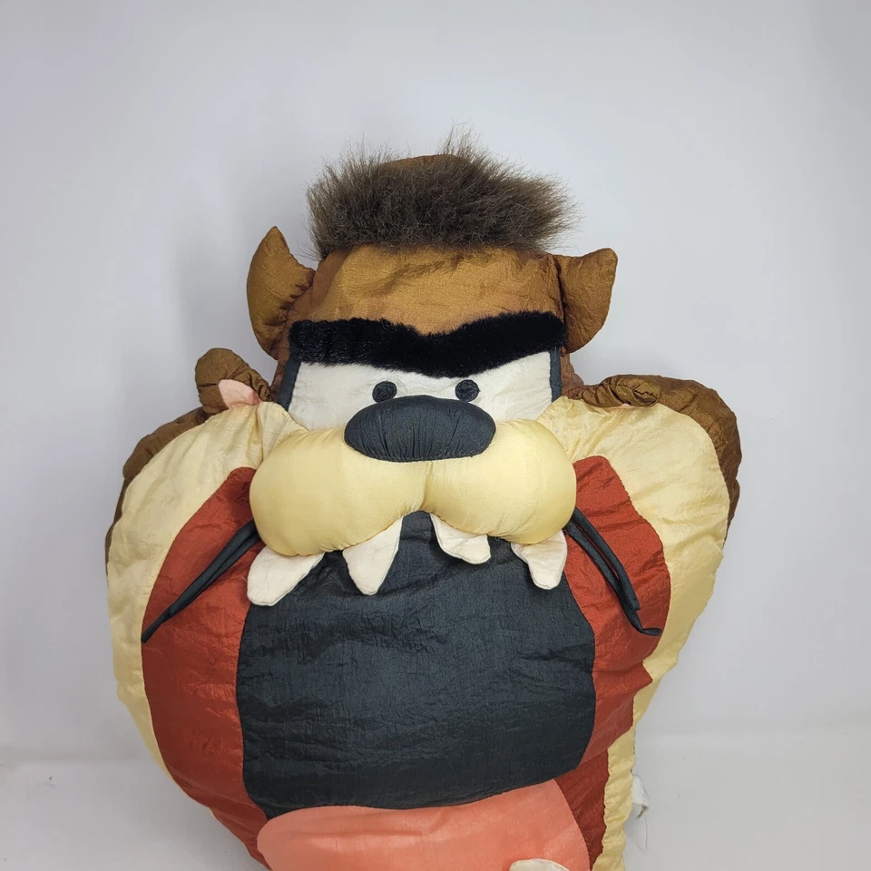 Almohada Taz Looney Tunes Vintage Años 90 1994 Diablo de Tasmania 19" Peluche Juego por Juego Foto 2 de 4