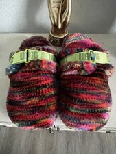 NEW UGG Fluff It Pixelate Faux Fur Slides Men  s Sz 10 S/N 1131550