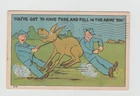 Postcard World War II WW2 Comic Ft Hood, TX Army  Military1943 Vintage Humor 650