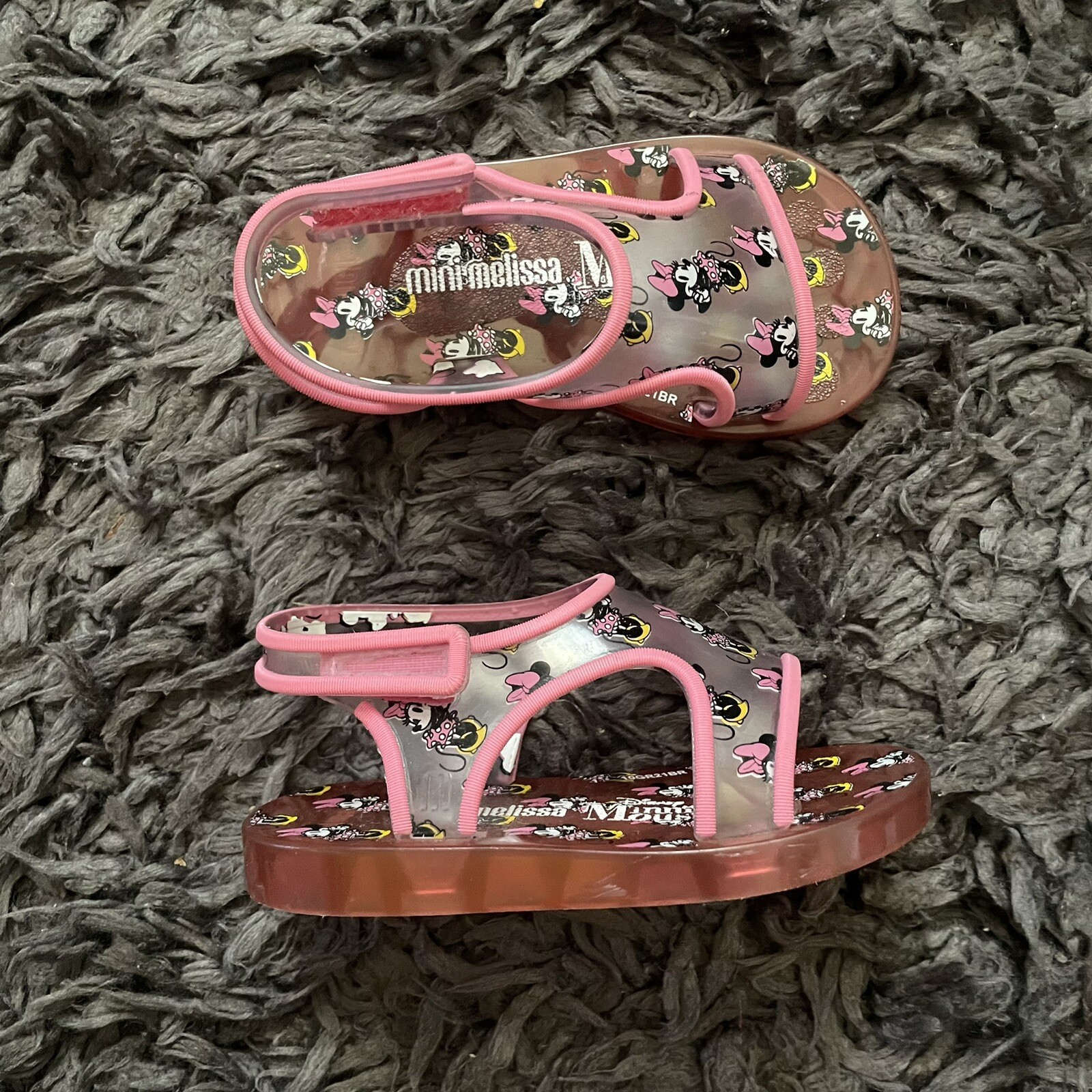 Lotto MINI MELISSA taglia 7 Disney bambine Minnie topo bella bestia Mary Jane