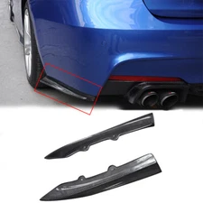 For 2012-2016 BMW F30 F31 M Sport PSM Style Carbon Fiber Rear Splitter Side Lip