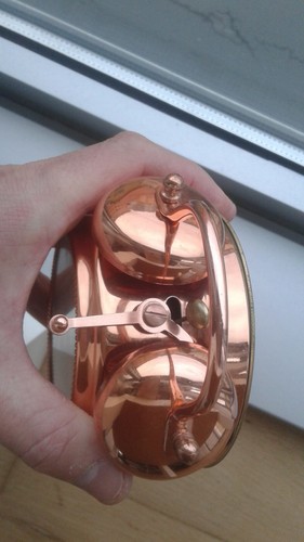 Wehrle TEEN TUBELL 01-64-46 HAND-WINDING VINTAGE ALARM CLOCK REVEIL WATCH UHR - Imagen 4 de 12