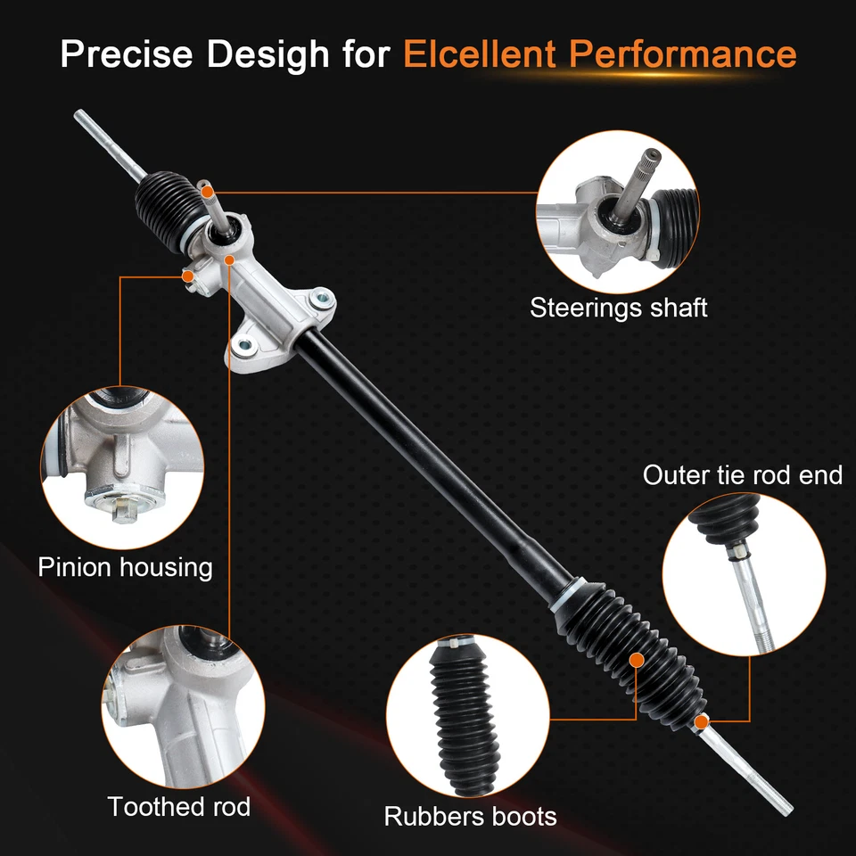 OE-Quality Manual Steering Rack & Pinion for 1988-1991 Honda Civic CRX MAYASAF - Изображение 3 из 4