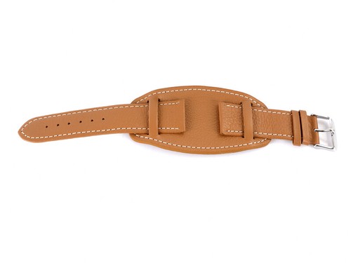 UHRENARMBAND MIT UNTERLAGE U-BOOT LEDERARMBAND 18, 20, 22, 24 MM de - Picture 4 of 7
