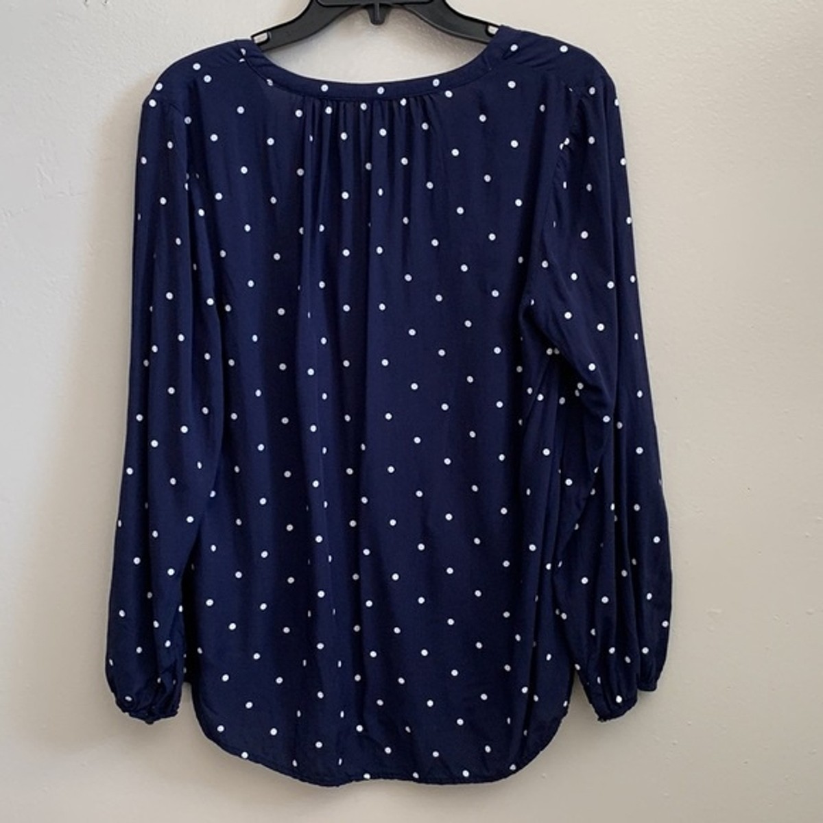 Ans dotsloevner Shoulder Tops Navy pico