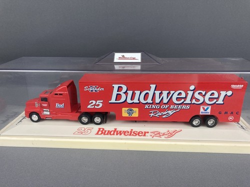 White Rose Ken Schrader #25 Budweiser King Transporter 1/64 Diecast W/Case - Picture 2 of 14