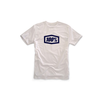100% Shirt Essential Weiß Blau MTB Enduro MX Offroad Moto Cross DH Racing Wear