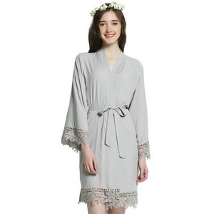 grey bridesmaid robe