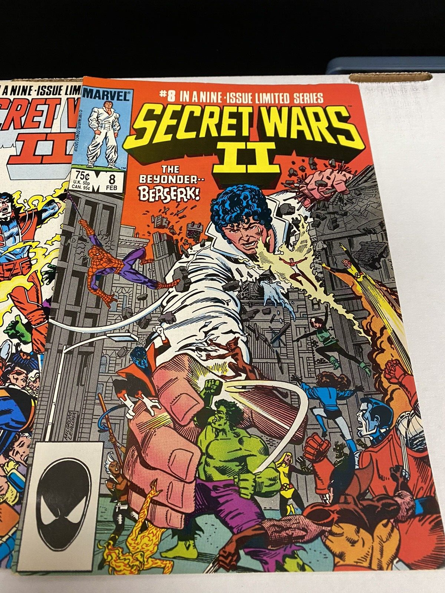 Secret wars #1-9 コンプリートセット アメコミリーフ Secret Wars II 1-9 Marvel Comic Book Complete Set 1985 PJ1