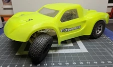 Vintage HPI Blitz 1/10 Short Course Esr White  With Aluminum Upgrades Roller 