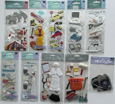 FUN Jolee's Boutique Vintage Stickers NIP -Theme: OCCUPATIONS HOBBIES JOBS