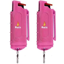 Burn Pepper Spray Women Self Defense & Personal Safety Police Grade 2 Pack Pink