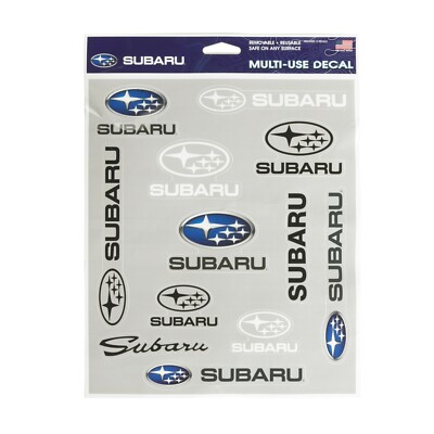 #ad #ad Subaru Logo Decal Sticker Sheet 12 pcs Set Removable Ascent Forester Wrx Sti $13.99