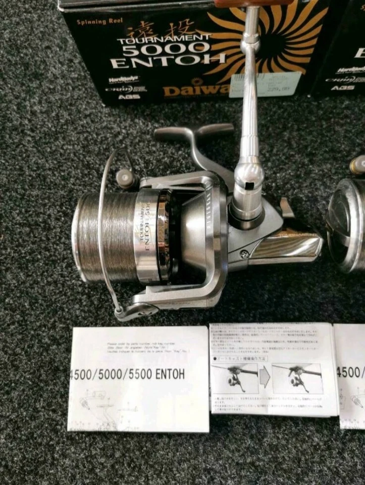 2 × Daiwa Tournament Entoh 5000 Angel Rollen inkl. OVP Karpfen Wels Carp Fishing - Bild 4 von 4