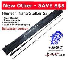 Hamachi Nano Stalker S2 4-6kg I 8 - 14lb I Japanese Bass fishing rod - CASTING