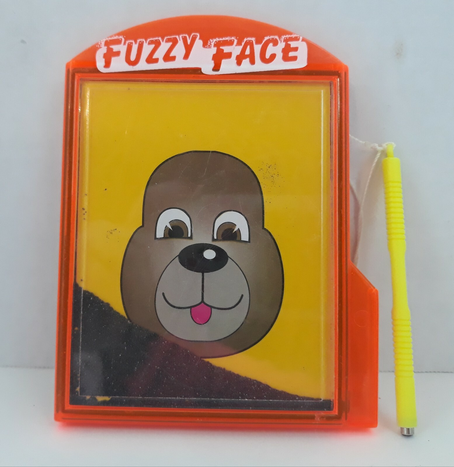 Ja-Ru Fuzzy Face Magnetic Kids Game with Stylus 4x5 Works Dogs Face Orange