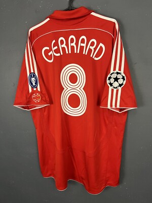 2006-2007 リヴァプール アウェイ ユニフォーム 8番 GERRARD 2007-08 Liverpool Away Shirt Gerrard #8