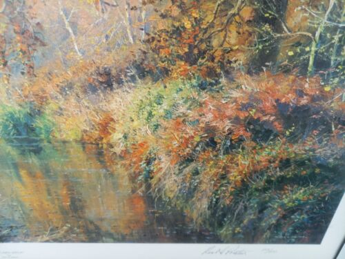 Rex Preston Autumn Walk Signed limited edition Print 60/500 Mounted Golden Frame - 第 15/23 張圖片