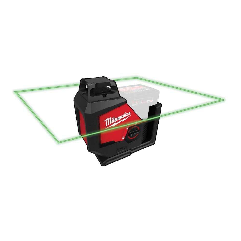 Одноплоскостный лазер Milwaukee M12 Green 360 простой инструмент 63090₽