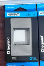 Legrand 1 Gang Decorator/Rocker Wall Plate Brushed Stainless (1-Pack) PLS READ