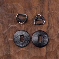 8PCS Strap Adapter Triangle Ring Camera Accessory Set with Genuine Leather Pad5f