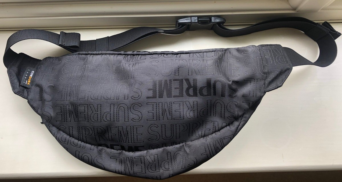Supreme Waist Bag SS19 Black Cordura Waterproof Fabric | eBay UK