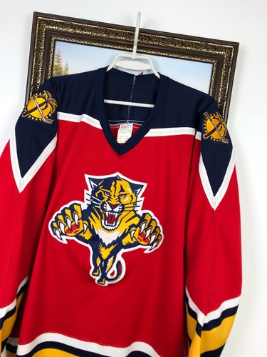 Vintage 90's Florida Panthers CCM Ice Hockey Jersey NHL Rare Mens Hype Size XL - Picture 3 of 14