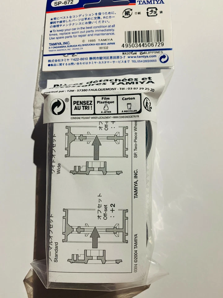 Tamiya Jantes BBS 30 mm Type Racing Rallye Gold/Chrome (Paire) 50549 1/10 0423 - Photo 2/2