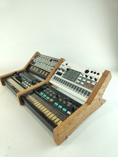 Volca Korg Cuatro Modos Estante Madera Roble Real Soporte Lateral Panel Madera Beats Bajo