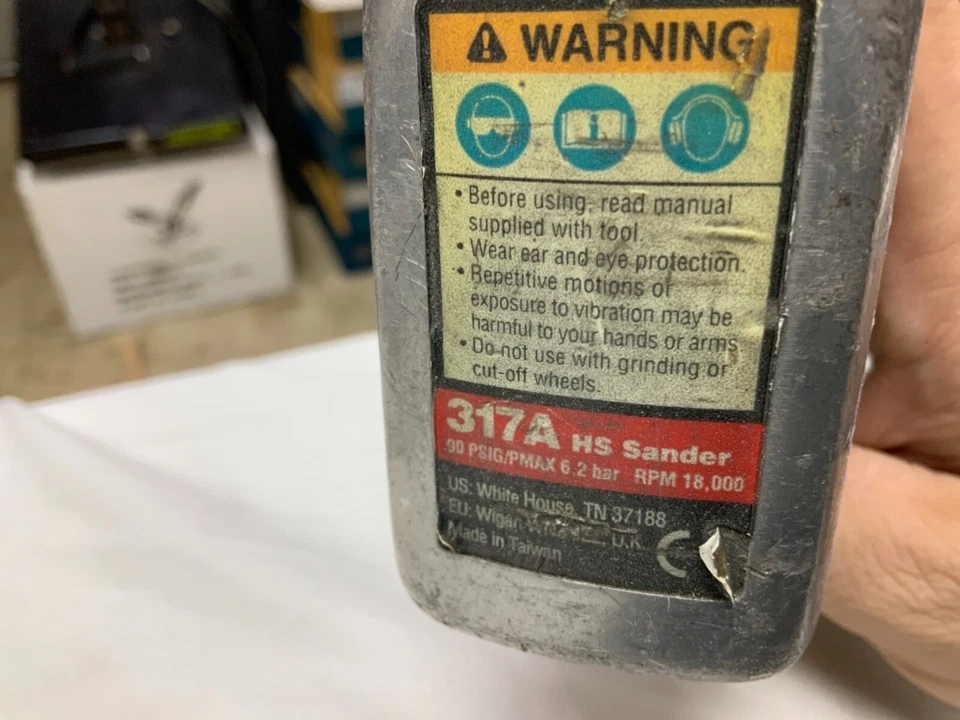 Lijadora de alta velocidad de aire resistente Ingersoll Rand 317A Foto 3 de 3