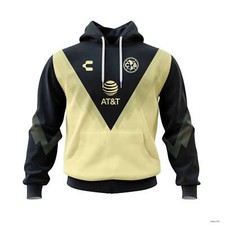 Sudadera con Capucha Liga MX Club América Personalizada Retro Revive Tu Pasión Club América CA México