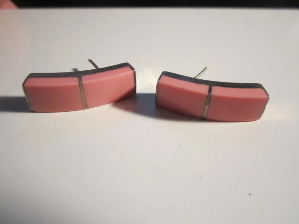 PENDIENTES CORAL ROSA Y PLATA DE LEY - SC-4 Foto 2 de 4