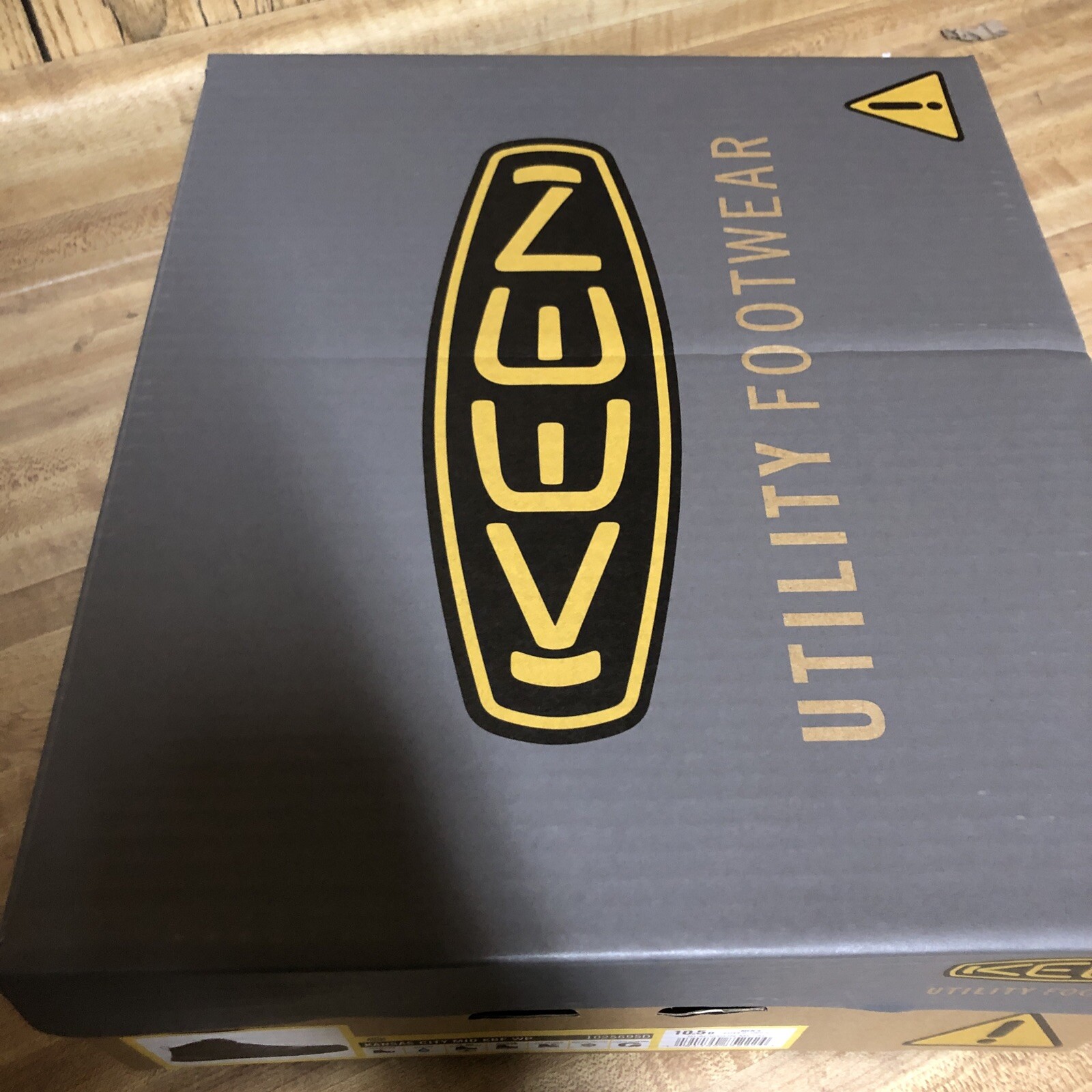 Stivali impermeabili Keen Utility Kansas City Mid KBF da uomo taglia 10 5 D nuovi