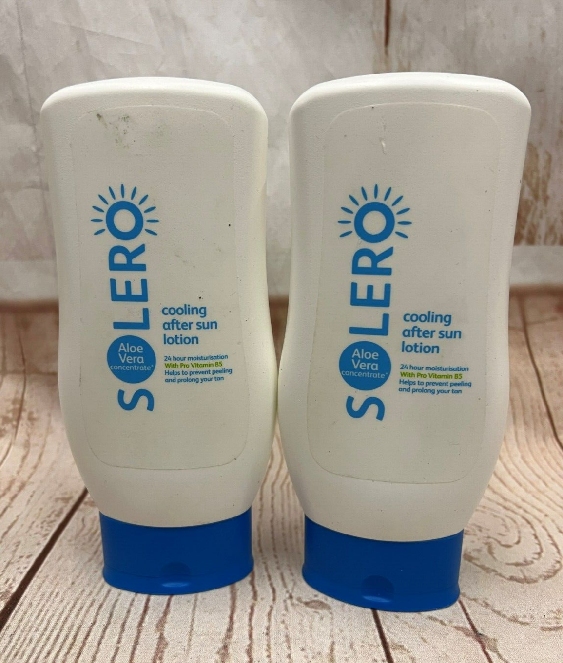 SOLERO 2x 400ml Cooling After Sun Lotion Aloe Vera concentrate