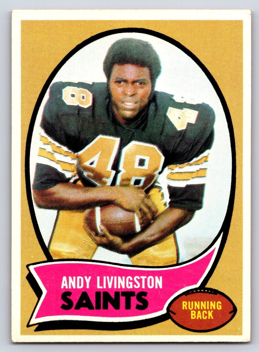 1970 Topps #46 Andy Livingston New Orleans Saints Excellent 16640