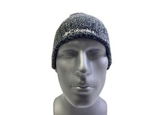 Columbia Gray One Size Unisex Adult Knit Beanie Cap EUC