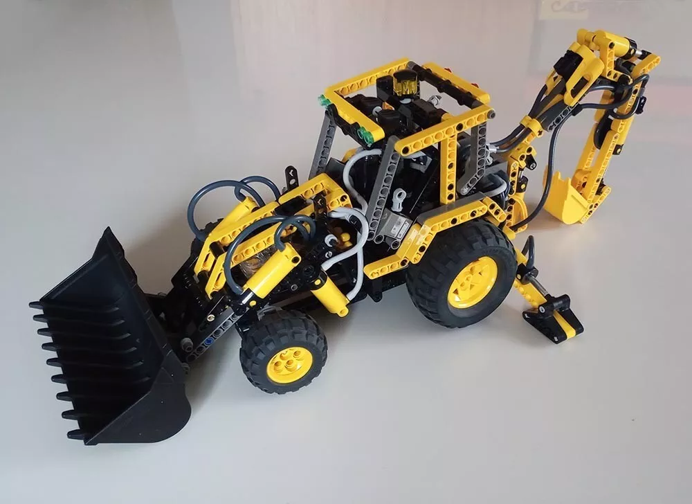 Lego Technic 8455 Back hoe Loader Backhoe RARE eBay