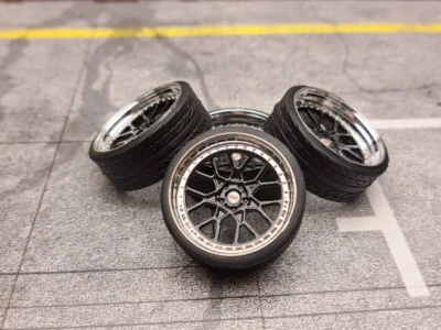 SD MODELCARTUNING SD Felgen 20 Zoll 3SDM FR schwarz 36mm 1:18 Modellauto Tuning