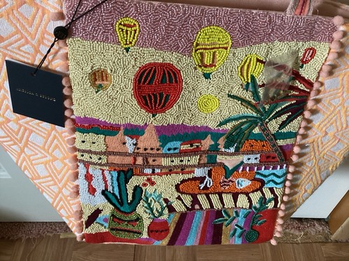 America & Beyond Medium Embellished Tote w/ Crossbody Strap