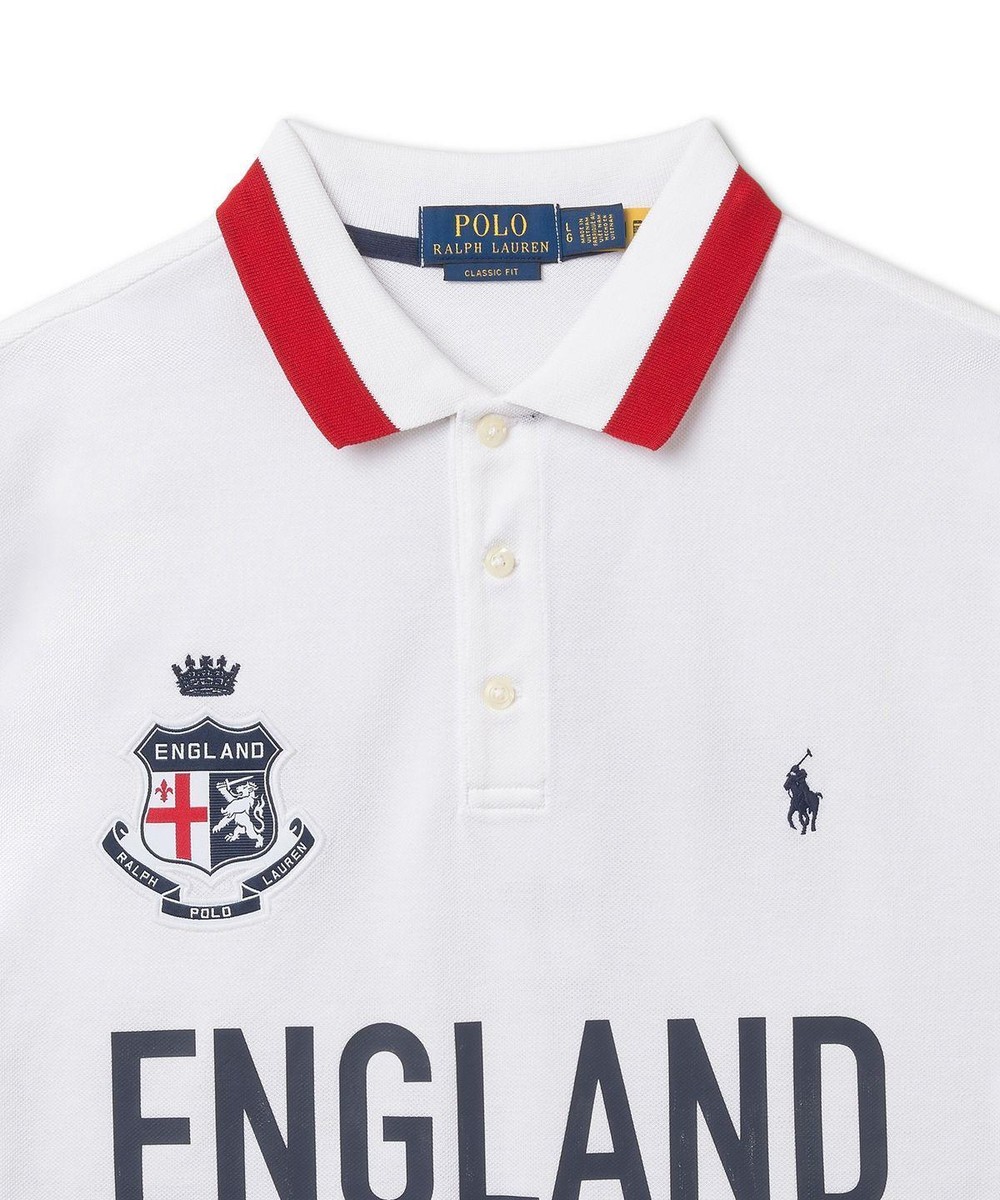 ★POLO RALPH LAUREN★ Classic fit England polo shirt white M Genuine Polo Ralph Lauren Classic Fit England Polo Shirt