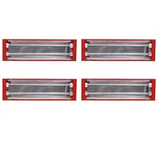4Pcs Spray Baking Booth Infrared Paint Curing Lights Heating Lamp Heaters 2000W
