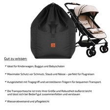 Transporttasche Kinderwagen 117x53x33cm  Universal Flugzeug Tasche,  Wasserdicht & Faltbar Fr Reise & Flughafen