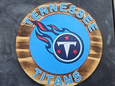 12" Handmade Tennessee Titans Sign