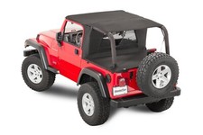 Softtop Combo Bimini Top Plus For 97-02 Jeep Wrangler Tj Windstopper And Tonneau
