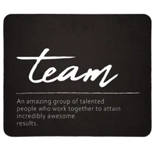 Team Definition Black Square MousePadsInspirational Mouse Pads for Desk Home ...