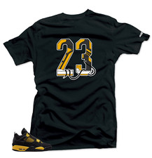Shirt To Match Jordan 4 Retro Thunder SNELOS 23 Match Sneaker Shirts